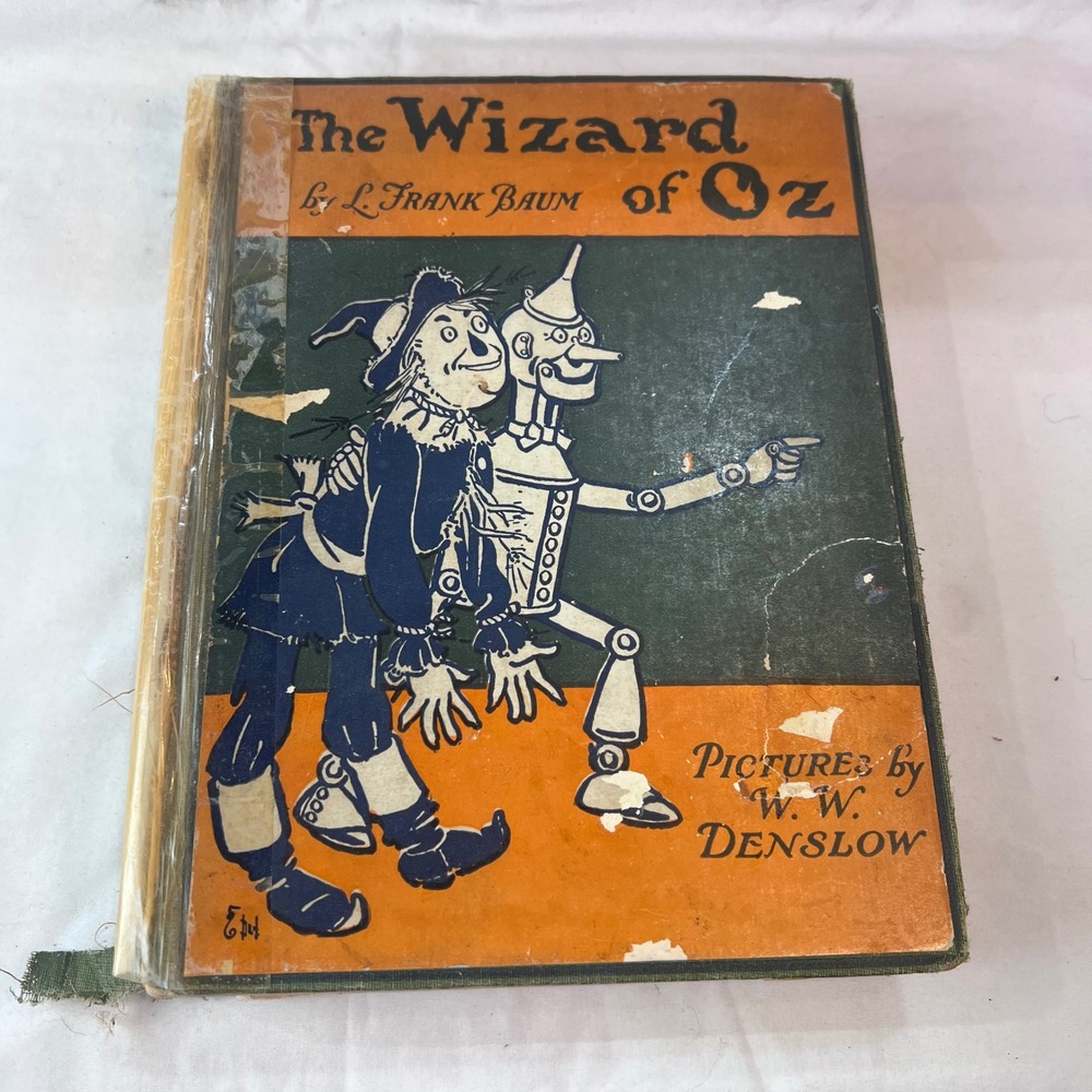 1903‎ The Wizard Of Oz, Hard Cover Book By L Frank Baum, Pictures by WW Denslow